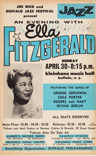 Ella Fitzgerald Concert poster