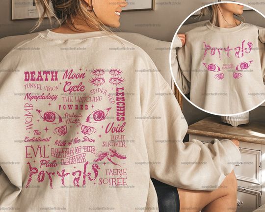 Melanie Portals Two Sides Sweatshirt | Portals Full Tracklist Sweatshirt