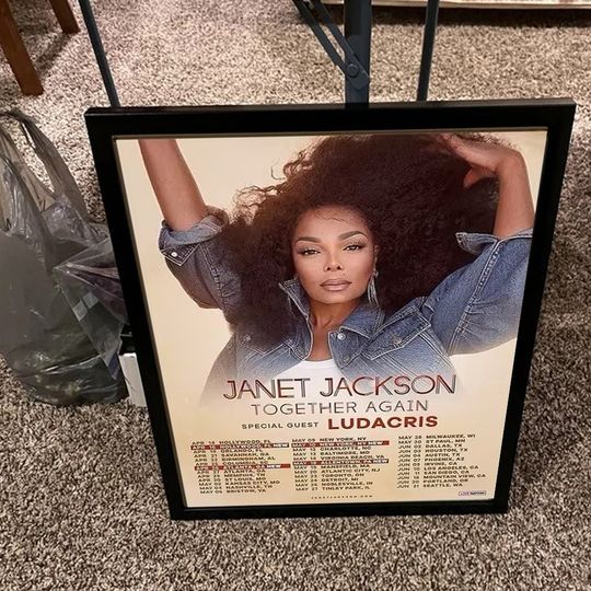 Janet Jackson Poster, Together Again Tour, Janet Tour 2023 Poster