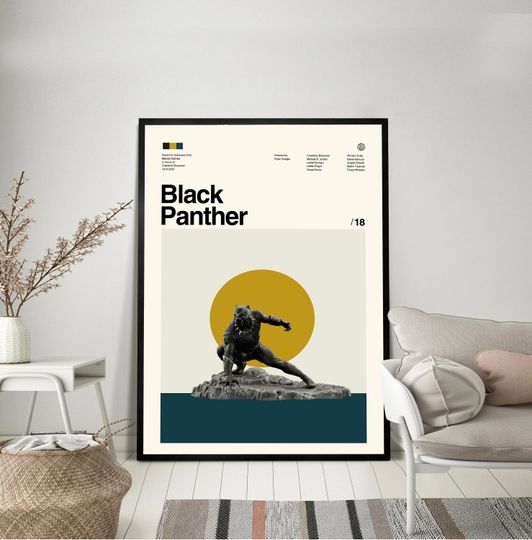Black Panther Movie Poster - Marvel Poster