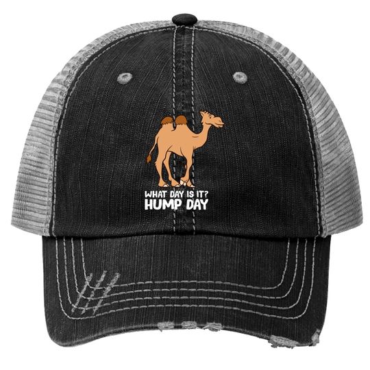 What Day Is It? Hump Day Funny Camels Hump Day Trucker Hats