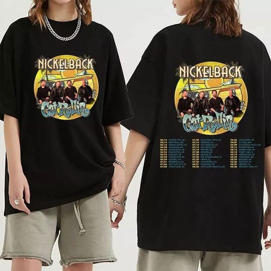 Nickelback Get Rollin' Tour 2023 Shirt, Nickelback Band Concert 2023 Shirt