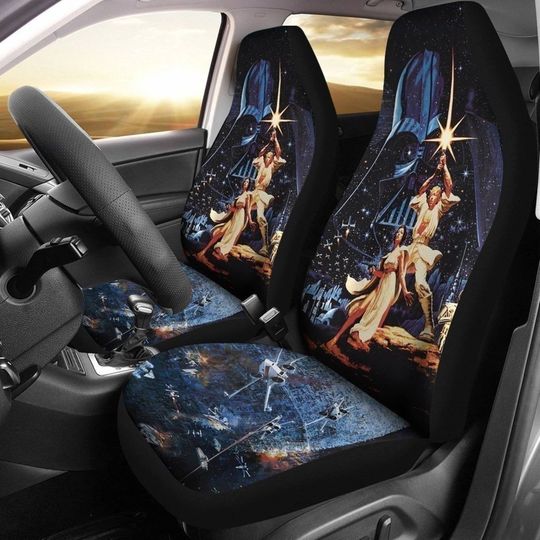 Star Wars 1977 Movie Car Seat Covers Set | Darth Vader Seat Cover