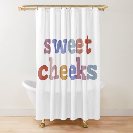 sweet cheeks Shower Curtain
