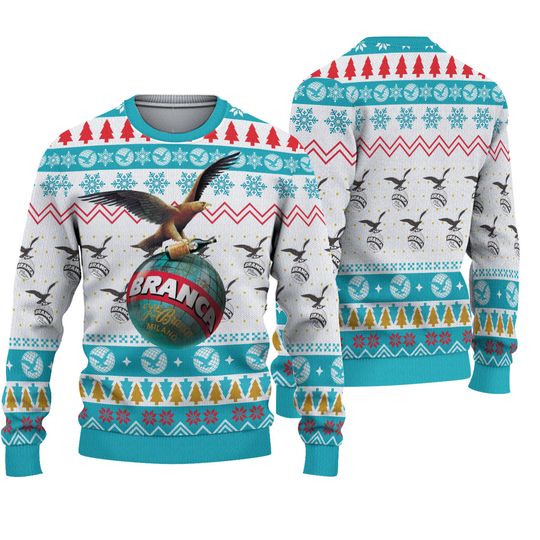 Fernet Branca Ugly Knitted Christmas Sweatshirt, Fernet Branca Ugly Xmas 3D Sweater