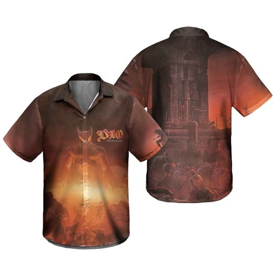 Dio Shirt 3D,Dio Band The Last in Line 2022 Tour Concert Shirt, Hawaiian Shirt, Vintage Rock Band T-Shirt