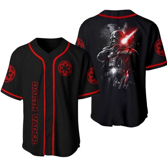 Darth Vader Baseball Jersey Shirt, Love Star Wars Jersey