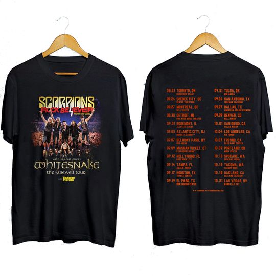 Scorpions Scorpions Rock Believer World Tour 2022 T- Shirt