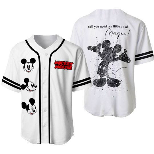Mickey Mouse Baseball Jersey Shirt, Disney Baseball Jersey Shirt