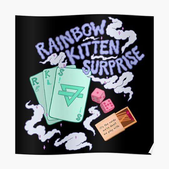 Rainbow Kitten Surprise Premium Matte Vertical Poster