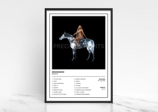 Beyonce Renaissance Album Cover Poster
