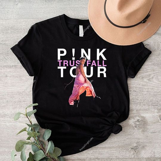 Pink on Tour Shirt, Trustfall Tour 2023 Shirt