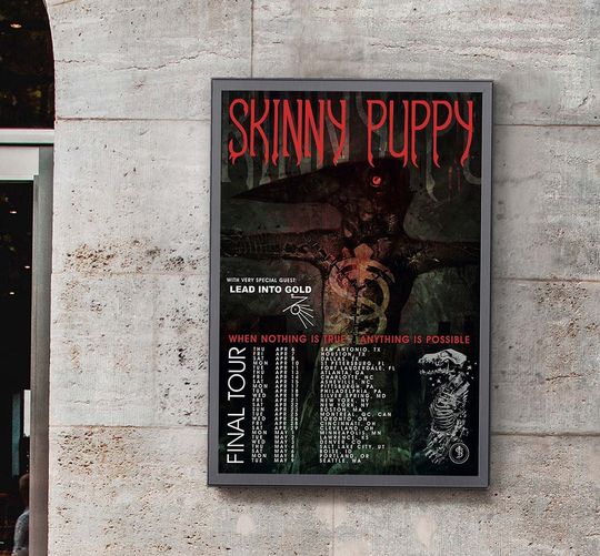 Skinny Puppy Band Final Tour 2023 Poster