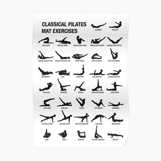 Classical Pilates Poster Premium Matte Vertical Poster