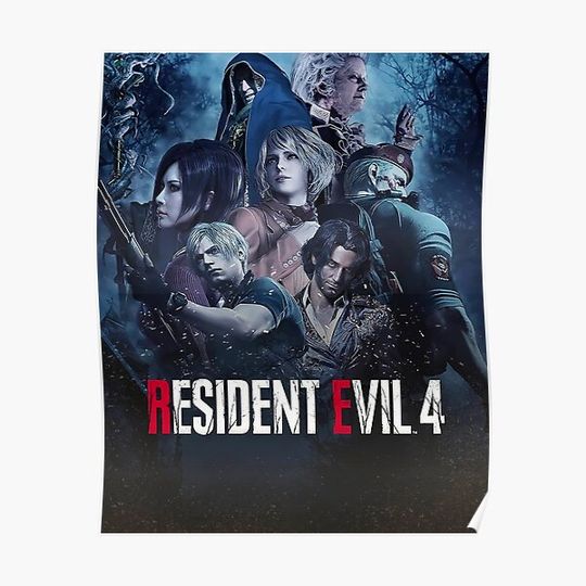 Resident Evil 4 Remake, Re4, Resident Evil 4 Premium Matte Vertical Poster