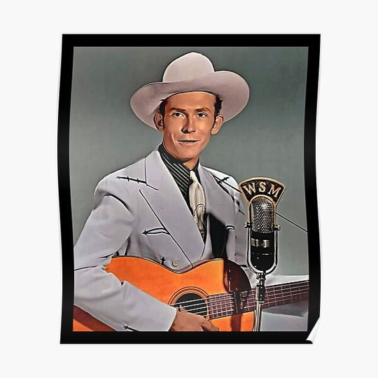 Classic country music-Hank Williams Premium Matte Vertical Poster