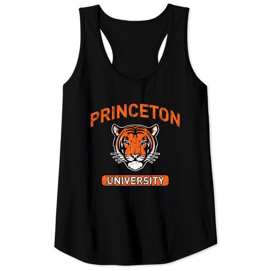 PRINCETON UNIVERSITY - Tigertown Distressed Unisex Tank Tops