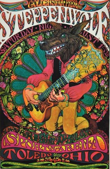 Steppenwolf Rock Band  Art Poster