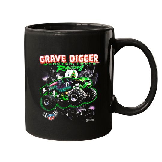 Vintage 1994 Grave Digger Monster Jam Trucks Mugs
