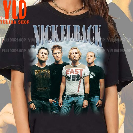 Vintage Nickleback Band Shirt, Nickleback Get Rollin New Album Shirt