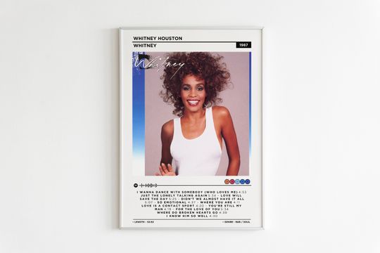 Whitney Houston - Whitney Album Poster / Whitney Houston Poster / Album Cover Poster