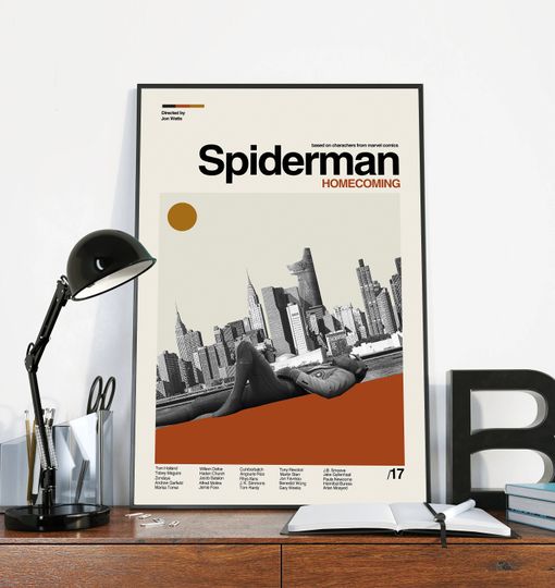 SPIDERMAN Poster - Marvel Retro Movie Poster