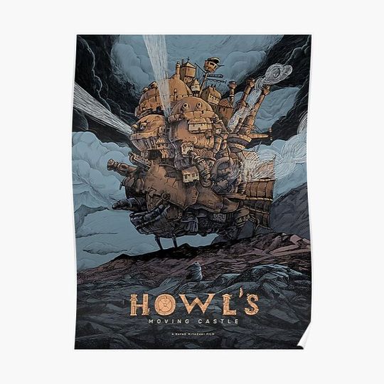 Howl's Moving Castle Premium Matte Vertical Poster