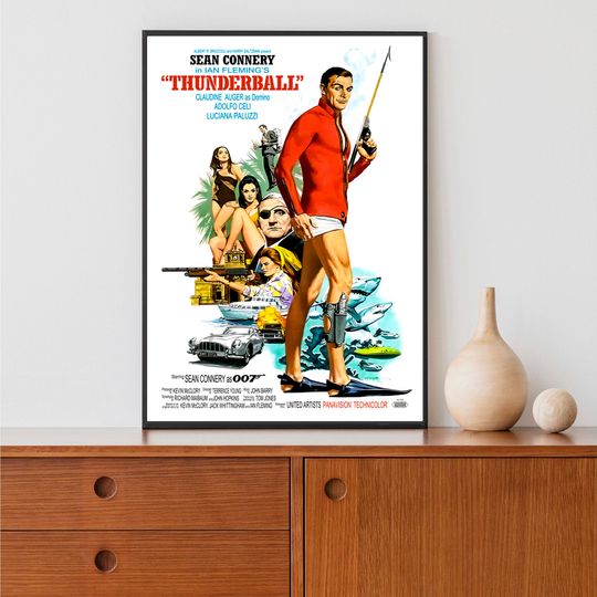 James Bond Thunderball PM 1965 Movie Poster