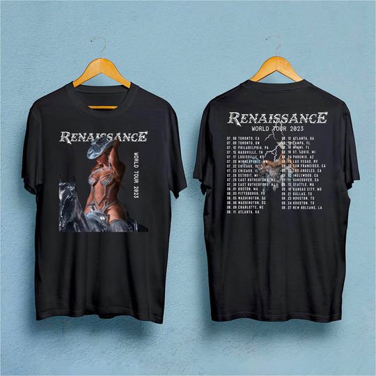 Beyonce Renaissance Tour 2023 Double Sided T-shirt