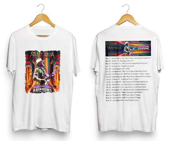 Santana 1001 Rainbows North American Tour T-Shirt