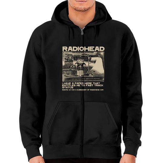 Radiohead Zip Hoodies, Vintage Radiohead Zip Hoodies, Radiohead Vintage Retro Concert Zip Hoodies