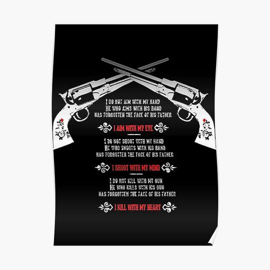 The Gunslingers Creed Premium Matte Vertical Poster
