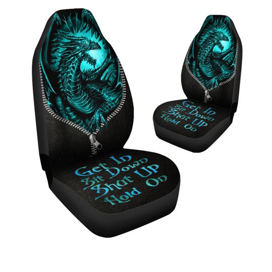 Customized Dragon Lava Hold on Colorful Version Car Seat Covers Universal Fit