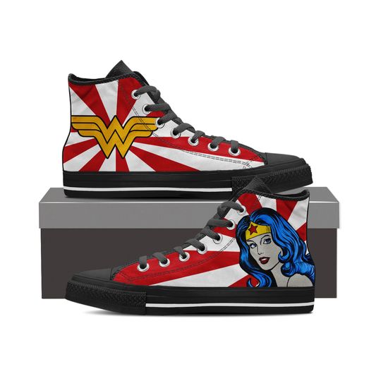Wonder Woman Custom Hand Painted Shoes