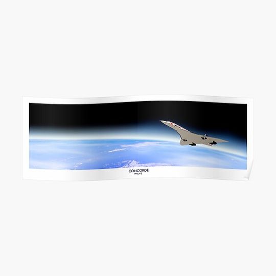 Concorde Mach 2 Premium Matte Vertical Poster