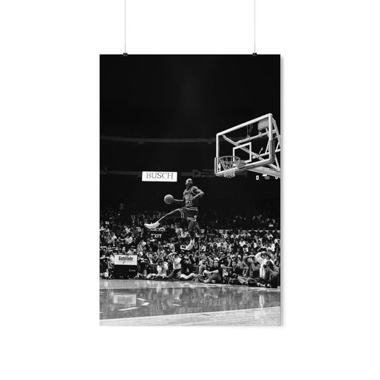 Michael Jordan Dunk Premium Matte Poster