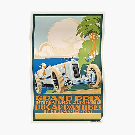 Monaco Grand Prix Original 1929 Premium Matte Vertical Poster