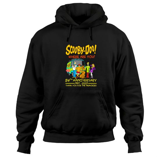 Scooby Doo Where Are You 54th Anniversary 1969-2023 Hoodies