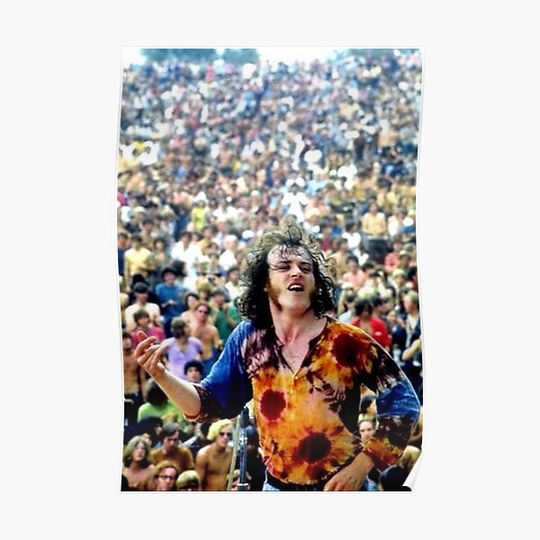 Joe Cocker Woodstock 1969 Premium Matte Vertical Poster
