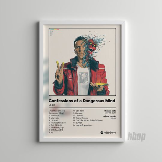 Logic - Confessions of a Dangerous Mind - Album Cover Poster