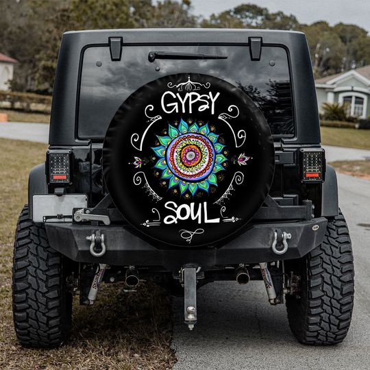 Gypsy Soul - Mandala Flower Spare Tire Cover
