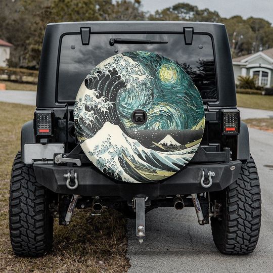 The Great Wave Spare Tire Cover