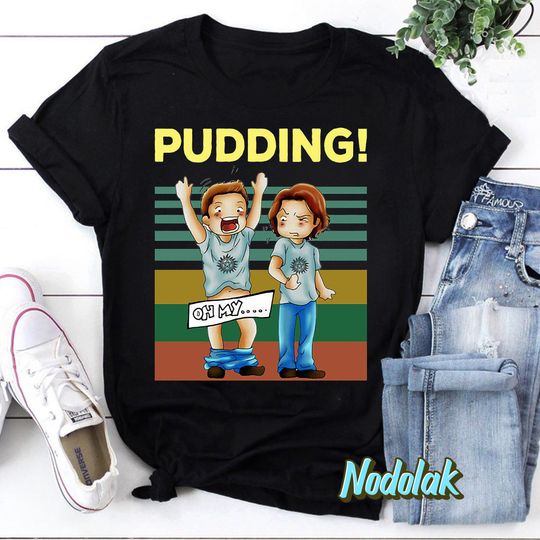 Pudding Dean & Sam Winchester Oh My Funny TV Series Vintage T-Shirt, Supernatural Winchesters Shirt