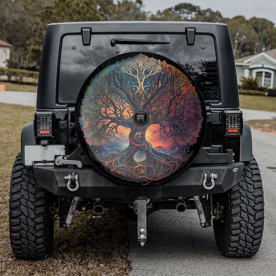 Tree Of Life Meditation Spare Tire Cover