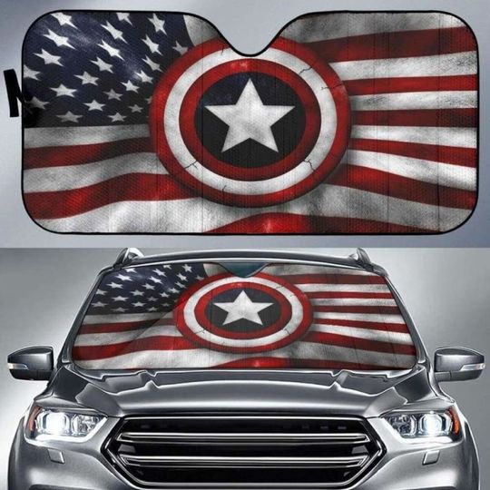 Captain American Auto Sun Shades, Car Accessories, Car Windshield