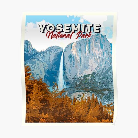 Yosemite national park Premium Matte Vertical Poster