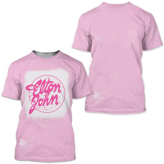 Elton John Bleached 3D T shirt