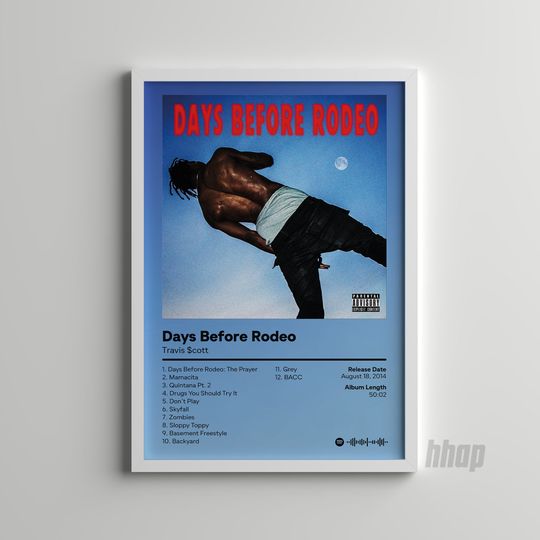 Travis - Days Before Rodeo - Album Poster