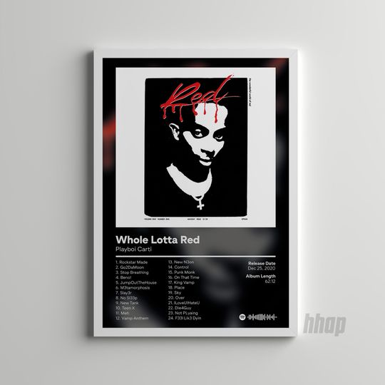 Playboi Carti - Whole Lotta Red - Album Poster