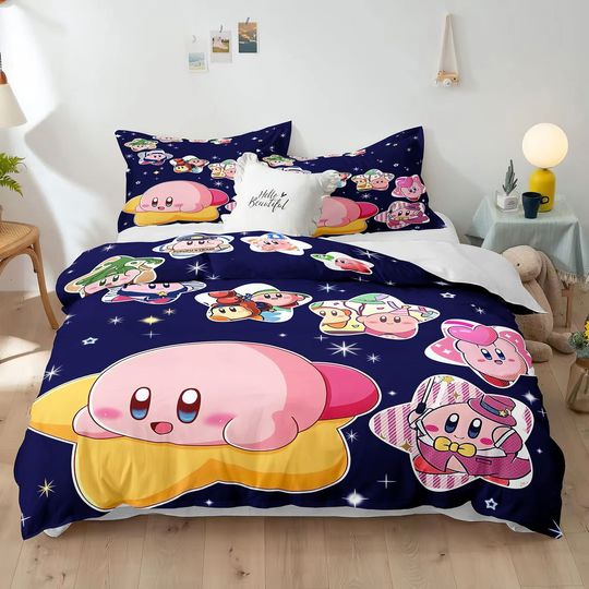 Cartoon Cute Game Kirby Bedding Set